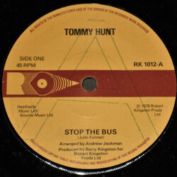 Tommy Hunt Stop The Bus / Susanna Baby USED VINYL 7INCH 45 RPM PROMO