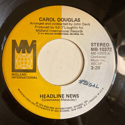 Carol Douglas Headline News USED VINYL 7INCH 45 RPM SINGLE