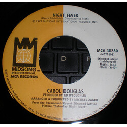 Carol Douglas Night Fever USED VINYL 7INCH 45 RPM SINGLE