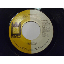 The Happenings Let Me Stay USED VINYL 7INCH 45 RPM SINGLE PROMO STEREO MONO