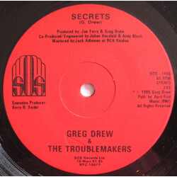 Greg Drew & The Troublemakers Secrets USED VINYL 7INCH 45 RPM SINGLE