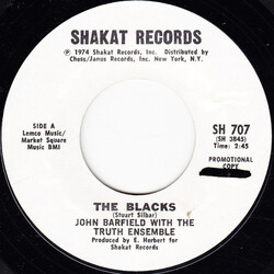 John Barfield / The Truth Ensemble The Blacks USED VINYL 7INCH 45 RPM PROMO