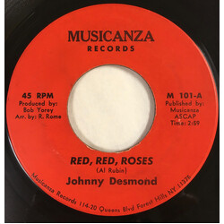 Johnny Desmond Red, Red, Roses / You're The Girl I've Always Wanted USED VINYL 7INCH 45 RPM SINGLE