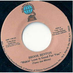 Brook Benton Makin' Love Is Good For You / Better Times USED VINYL 7INCH 45 RPM SINGLE