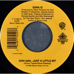Gina G Ooh Aah... Just A Little Bit USED VINYL 7INCH 45 RPM SINGLE