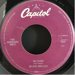 Blind Melon No Rain / Tones Of Home USED VINYL 7INCH 45 RPM JUKEBOX