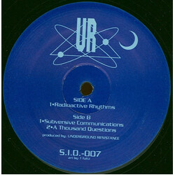 Underground Resistance Radioactive Rhythms USED VINYL 12INCH 33 S RPM