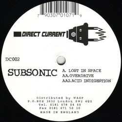 Subsonic (3) Lost In Space USED VINYL 12INCH 33 S RPM