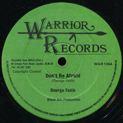 George Faith / Bunny Scott Don't Be Afraid / What's The Use / I Never Had It So Good USED VINYL 12INCH 45 RPM LIMITED EDITION