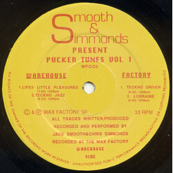Smooth & Simmonds Pucker Tunes Vol 1 USED VINYL 12INCH 33 S RPM