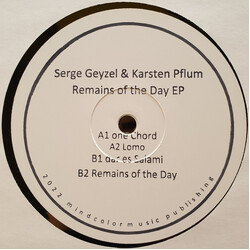 Serge Geyzel / Karsten Pflum Remains Of The Day EP USED VINYL 12INCH 33 S RPM LIMITED EDITION WHITE LABEL