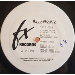 Killerhertz (2) Distant Dream / Love Byte USED VINYL 12INCH PROMO WHITE LABEL