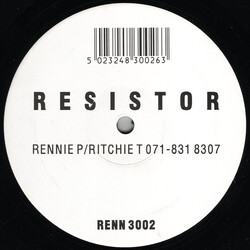 Rennie Pilgrem / Richard Thake Resistor USED VINYL 12INCH 45 RPM