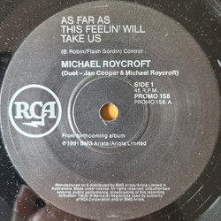 Michael-Roy Croft / Jan Cooper (2) As Far As This Feelin' Will Take Us USED VINYL 7INCH 45 RPM SINGLE PROMO