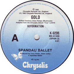 Spandau Ballet Gold USED VINYL 7INCH 45 RPM SINGLE