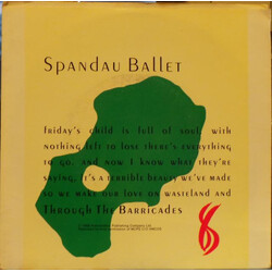 Spandau Ballet Through The Barricades USED VINYL 7INCH 45 RPM SINGLE