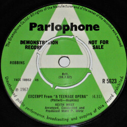 Keith West / Mark Wirtz Orchestra Excerpt From "A Teenage Opera" USED VINYL 7INCH 45 RPM SINGLE PROMO