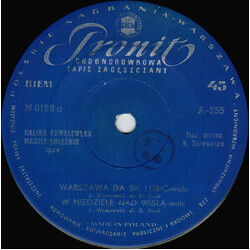 Halina Kowalewska / Maciej Kole[nik Warszawa Da Si Lubi / W Niedziel Nad WisB / Na Katarynce / GBboka Studzienka USED VINYL 7INCH 45 RPM
