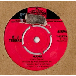 B.J. Thomas Mama USED VINYL 7INCH 45 RPM