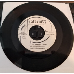 The Clobberheads The Parent's Song / It's Just My Luck USED VINYL 7INCH 45 RPM SINGLE PROMO