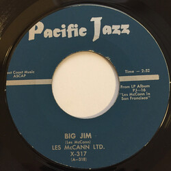Les McCann Ltd. Big Jim / I Am In Love USED VINYL 7INCH 45 RPM SINGLE