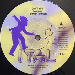Donna Rhoden Don't You USED VINYL 12INCH 45 RPM
