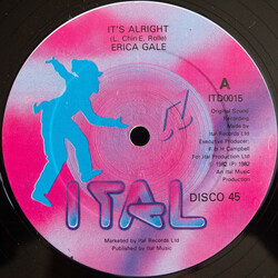Erica Gale It's Alright USED VINYL 12INCH 45 RPM