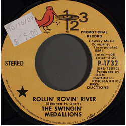Swingin' Medallions Rollin' Rovin' River USED VINYL 7INCH 45 RPM PROMO