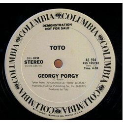 Toto Georgy Porgy USED VINYL 12INCH 33 S RPM PROMO