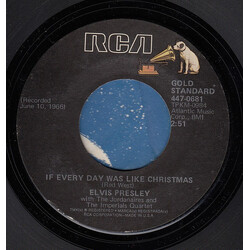 Elvis Presley If Every Day Was Like Christmas / How Would You Like To Be USED VINYL 7INCH 45 RPM SINGLE REISSUE STYRENE