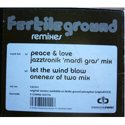 Fertile Ground Peace & Love / Let The Wind Blow (Remixes) USED VINYL 12INCH