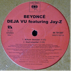 Beyoncé / Jay-Z Deja Vu (Dance Mixes) USED VINYL 12INCH 33 S RPM SINGLE