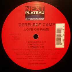 Derelect Camp Love Or Fame USED VINYL 12INCH