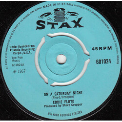 Eddie Floyd On A Saturday Night VINYL 7" USED