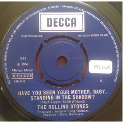 The Rolling Stones Have You Seen Your Mother, Baby, Standing In The Shadow? USED VINYL 7INCH 45 RPM SINGLE