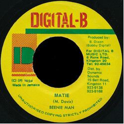 Beenie Man Matie USED VINYL 7INCH 45 RPM