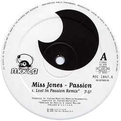 Miss Jones Passion USED VINYL 12INCH 33 S RPM 45 RPM