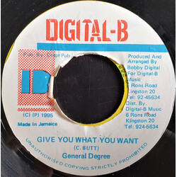General Degree Give You What You Want USED VINYL 7INCH 45 RPM