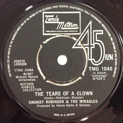 The Miracles The Tears Of A Clown / The Tracks Of My Tears USED VINYL 7INCH 45 RPM SINGLE
