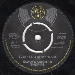 Gladys Knight And The Pips Every Beat Of My Heart USED VINYL 7INCH SINGLE REISSUE