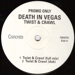 Death In Vegas Twist & Crawl USED VINYL 12INCH PROMO