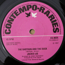Jackie Lee The Shotgun And The Duck / Do The Temptation Walk USED VINYL 7INCH 45 RPM REISSUE