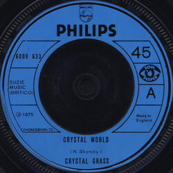 Crystal Grass Crystal World USED VINYL 7INCH 45 RPM SINGLE