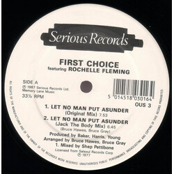 First Choice / Rochelle Fleming Let No Man Put Asunder / Let Me Down Easy USED VINYL 12INCH