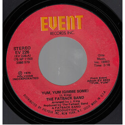 The Fatback Band Yum, Yum (Gimme Some) USED VINYL 7INCH 45 RPM SINGLE STYRENE