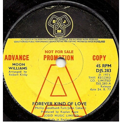 Moon Williams Forever Kind Of Love USED VINYL 7INCH 45 RPM PROMO