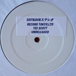 Tee Scott Unreleased USED VINYL 12INCH 33 S RPM SINGLE SIDED LIMITED EDITION REPRESS WHITE LABEL