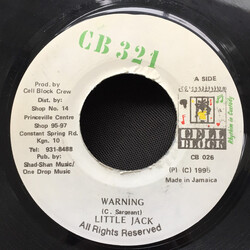 Little Jack (2) / Frankie Sly Warning/Looking Right USED VINYL 7INCH 45 RPM