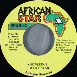 Chukki Star Knowledge USED VINYL 7INCH 45 RPM