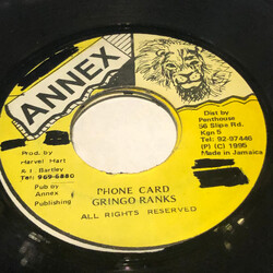 Gringo Ranks Phone Card USED VINYL 7INCH 45 RPM
